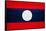 Laos Flag Design with Wood Patterning - Flags of the World Series-Philippe Hugonnard-Framed Stretched Canvas