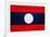 Laos Flag Design with Wood Patterning - Flags of the World Series-Philippe Hugonnard-Framed Art Print