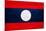 Laos Flag Design with Wood Patterning - Flags of the World Series-Philippe Hugonnard-Mounted Art Print