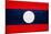 Laos Flag Design with Wood Patterning - Flags of the World Series-Philippe Hugonnard-Mounted Art Print