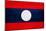 Laos Flag Design with Wood Patterning - Flags of the World Series-Philippe Hugonnard-Mounted Art Print