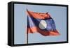 Laos Flag, Laos, Southeast Asia-Robert Harding-Framed Stretched Canvas