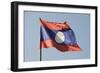 Laos Flag, Laos, Southeast Asia-Robert Harding-Framed Photographic Print