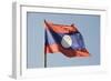 Laos Flag, Laos, Southeast Asia-Robert Harding-Framed Photographic Print