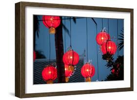 Laos Lanterns-Erin Berzel-Framed Photographic Print