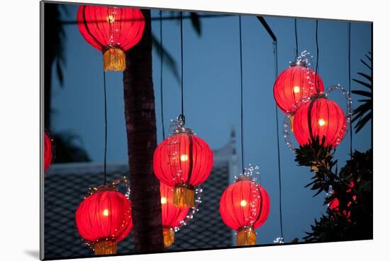 Laos Lanterns-Erin Berzel-Mounted Photographic Print