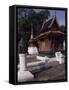 Laos, Luang Phrabang, Wat Xieng Thong Temple-null-Framed Stretched Canvas