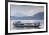 Laos, Luang Prabang. Riverboats on the Mekong River.-Walter Bibikow-Framed Photographic Print