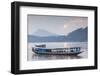 Laos, Luang Prabang. Riverboats on the Mekong River.-Walter Bibikow-Framed Photographic Print