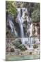 Laos, Luang Prabang. Tat Kuang Si Waterfall.-Walter Bibikow-Mounted Photographic Print