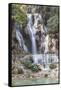 Laos, Luang Prabang. Tat Kuang Si Waterfall.-Walter Bibikow-Framed Stretched Canvas