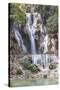Laos, Luang Prabang. Tat Kuang Si Waterfall.-Walter Bibikow-Stretched Canvas