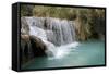 Laos, Luang Prabang. the Tat Kuang Si Waterfalls-Kevin Oke-Framed Stretched Canvas