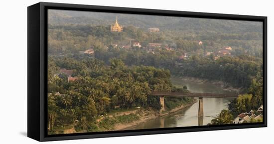 Laos, Luang Prabang. View from Mount Phousi-Matt Freedman-Framed Stretched Canvas