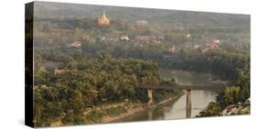 Laos, Luang Prabang. View from Mount Phousi-Matt Freedman-Stretched Canvas