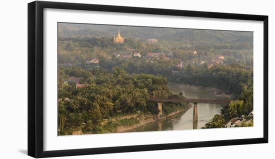 Laos, Luang Prabang. View from Mount Phousi-Matt Freedman-Framed Photographic Print