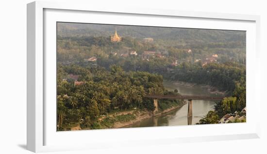 Laos, Luang Prabang. View from Mount Phousi-Matt Freedman-Framed Photographic Print