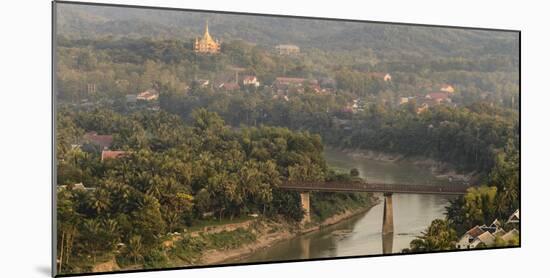 Laos, Luang Prabang. View from Mount Phousi-Matt Freedman-Mounted Photographic Print