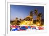 Laos, Luang Prabang. Wat Mai Temple and Night Market, at Dusk-Matteo Colombo-Framed Photographic Print