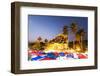 Laos, Luang Prabang. Wat Mai Temple and Night Market, at Dusk-Matteo Colombo-Framed Photographic Print