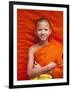 Laos, Luang Prabang, Wat Sensoukarahm, Portrait of Monk-Steve Vidler-Framed Photographic Print