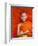 Laos, Luang Prabang, Wat Sensoukarahm, Portrait of Monk-Steve Vidler-Framed Photographic Print