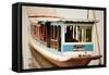 Laos Riverboat-Erin Berzel-Framed Stretched Canvas