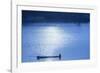 Laos, Sainyabuli. Nam Tien Reservoir, boats.-Walter Bibikow-Framed Photographic Print