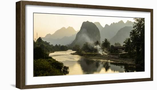 Laos, Vang Vieng. River Scene-Matt Freedman-Framed Photographic Print