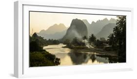 Laos, Vang Vieng. River Scene-Matt Freedman-Framed Photographic Print