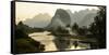 Laos, Vang Vieng. River Scene-Matt Freedman-Framed Stretched Canvas