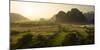 Laos, Vang Vieng. Sunset View from Hot Air Balloon-Matt Freedman-Mounted Premium Photographic Print