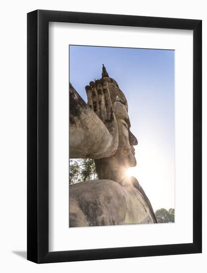 Laos, Vientiane. Giant Reclining Buddha, 120 Metres Long, at Buddha Park (Xieng Khuan)-Matteo Colombo-Framed Photographic Print