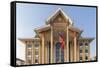 Laos, Vientiane. Lao National Culture Hall exterior.-Walter Bibikow-Framed Stretched Canvas