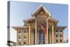 Laos, Vientiane. Lao National Culture Hall exterior.-Walter Bibikow-Stretched Canvas