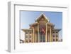 Laos, Vientiane. Lao National Culture Hall exterior.-Walter Bibikow-Framed Photographic Print