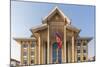 Laos, Vientiane. Lao National Culture Hall exterior.-Walter Bibikow-Mounted Photographic Print