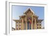 Laos, Vientiane. Lao National Culture Hall exterior.-Walter Bibikow-Framed Photographic Print