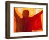 Laos, Vientiane, Monk Hanging Robes-Steve Vidler-Framed Photographic Print