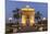 Laos, Vientiane. Patuxai, Victory Monument exterior at dusk.-Walter Bibikow-Mounted Photographic Print