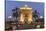 Laos, Vientiane. Patuxai, Victory Monument exterior at dusk.-Walter Bibikow-Stretched Canvas