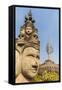 Laos, Vientiane. Xieng Khuan Buddha Park, statues of religious figures.-Walter Bibikow-Framed Stretched Canvas