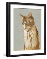 Lap Cat II-Chariklia Zarris-Framed Art Print