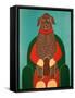Lap Dog Choc-Stephen Huneck-Framed Stretched Canvas