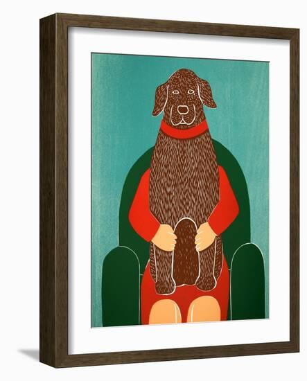 Lap Dog Choc-Stephen Huneck-Framed Giclee Print