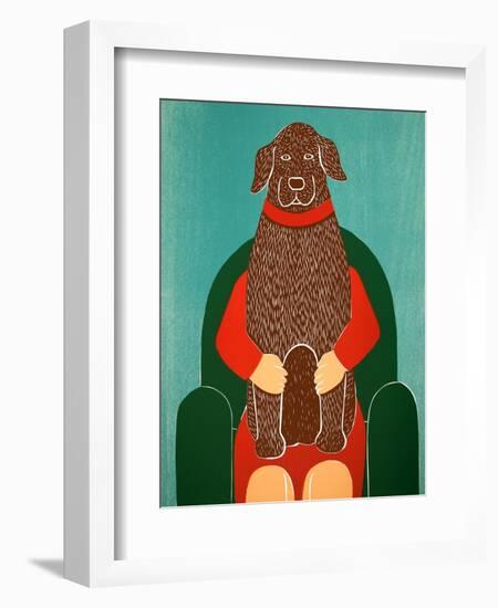 Lap Dog Choc-Stephen Huneck-Framed Giclee Print