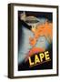 LAPE, Spanish Postal Airlines European Routes-null-Framed Art Print