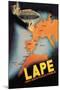 LAPE, Spanish Postal Airlines European Routes-null-Mounted Art Print