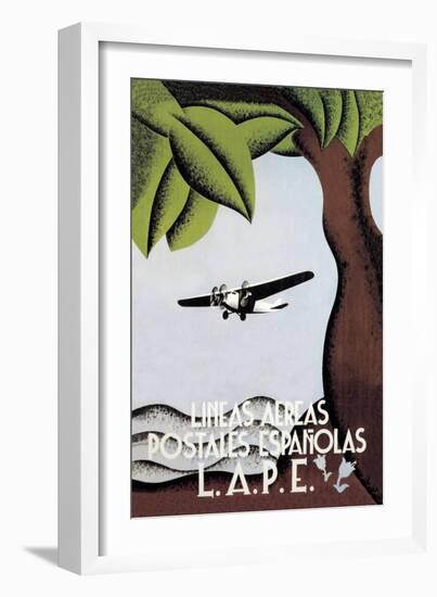 LAPE, Spanish Postal Airlines-null-Framed Art Print