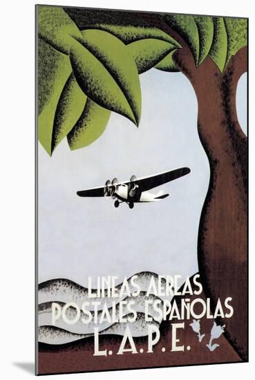 LAPE, Spanish Postal Airlines-null-Mounted Art Print
